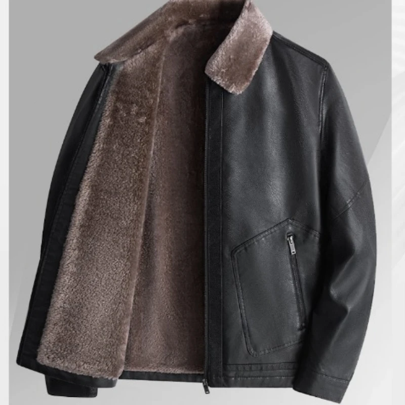الرجال معطف جلد الرجال ارتداء سليم صالح السترة بولي Clothes ملابس الربيع الاتجاه الخريف جديد الترفيه المألوف تنوعا دراجة نارية سترة #6