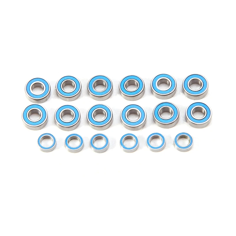 18PCS Rubber Sealed Ball Bearing Kit Replacements Accessories For Tamiya M-05 M-06 M05 M06 RC Dancing Rider