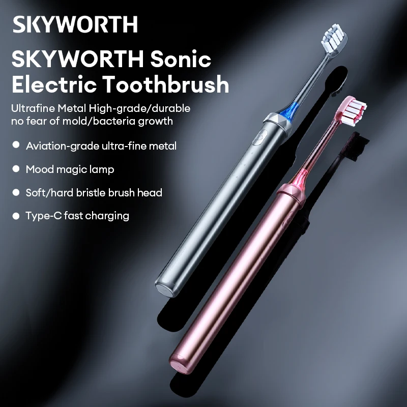 Choice Original Skyworth BG31 Sonic Electric Toothbrush Gear 4 Waterproof Portable Journey  High Efficiency Cleaning Toothbrush