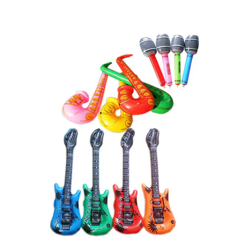 

12 Pcs Trumpet Musical Instrument Instruments Toy Inflatable for Kids Party European and American