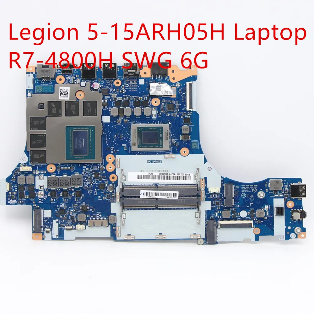 Motherboard For Lenovo Legion 5-15ARH05H Laptop Mainboard R7-4800H GTX 1660Ti 6G 5B20Z23014