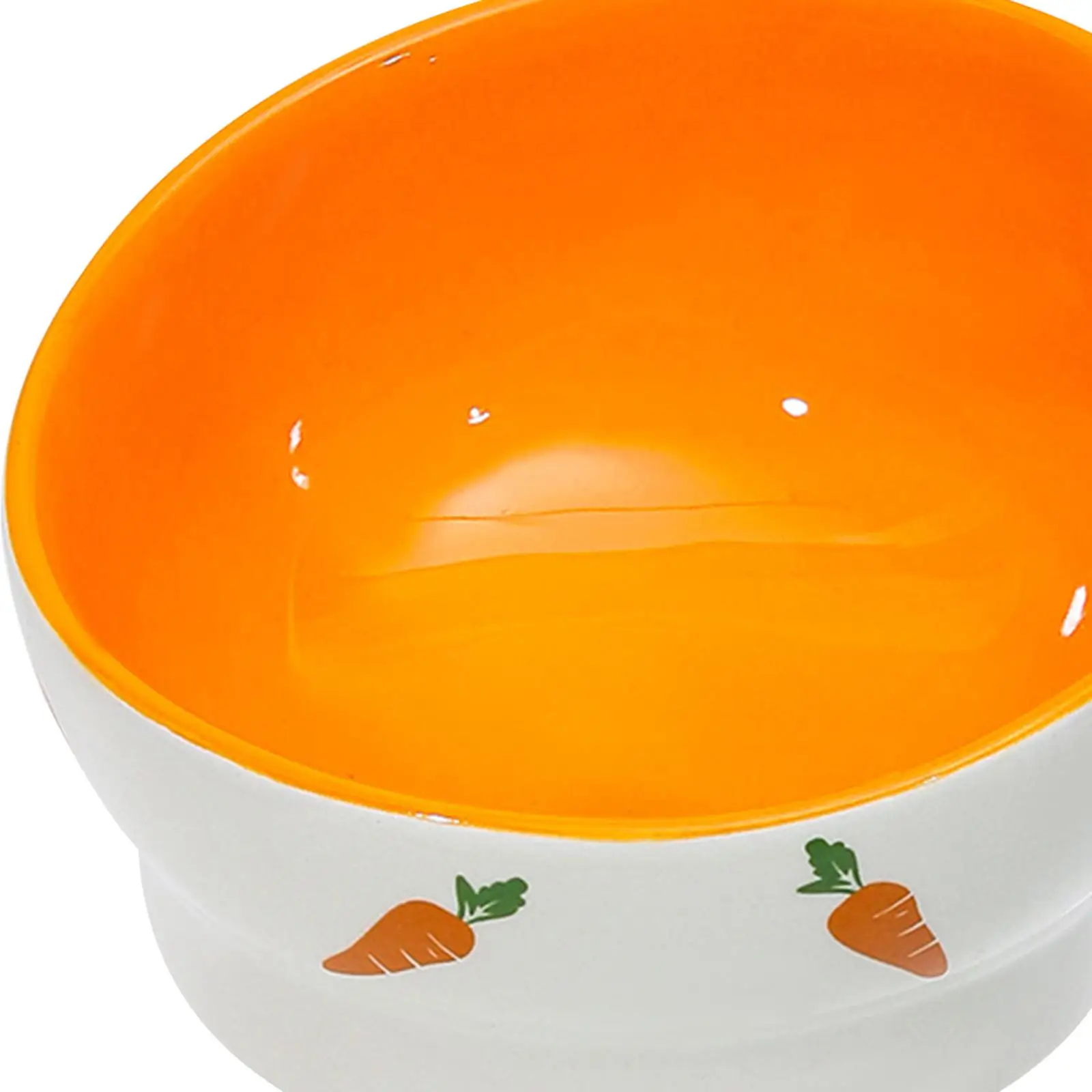 Ceramic Pet Bowl Anti Slip Rabbit Feeder Bowl Small Animal Dish Water Food for Cage and Home Use