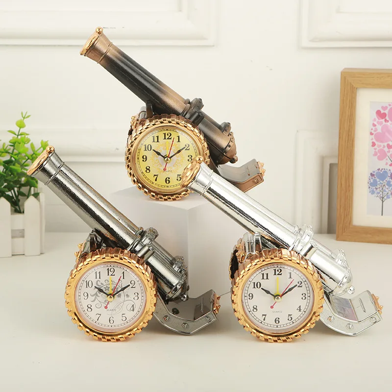 Creative Antique Cannon, Mobile Phone Holder, Pen Holder, Alarm Clock, Student Desktop Reminder Clock, Instantly Became Popular