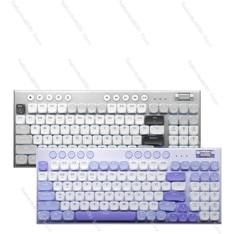 

K96 three-mode low-axis mechanical keyboard wireless bluetooth light and thin tablet win/ios office 96 keys