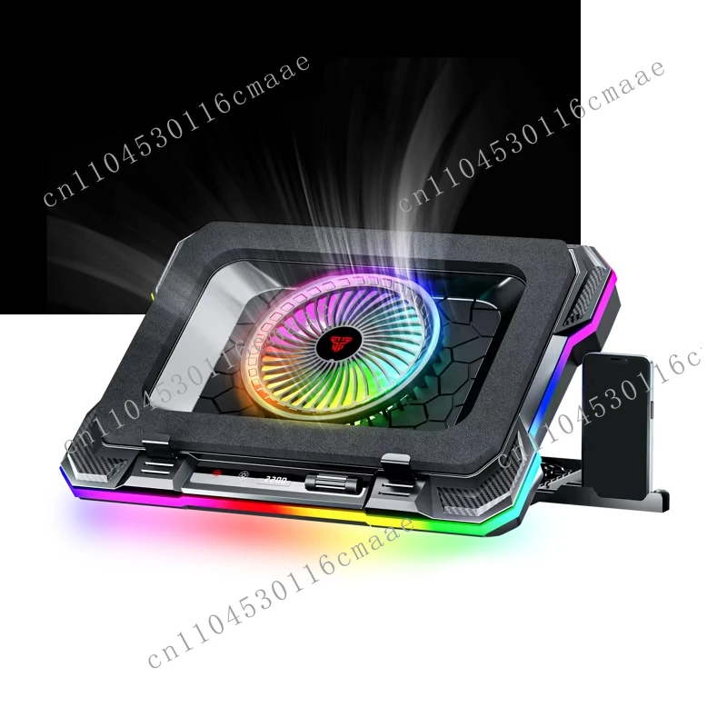 Fantech NC22 Luzes Estéticas Notebook Cooler Suporte para Notebook com USB Suporte para Laptop de Altura Ajustável com Ventilador de Refrigeração