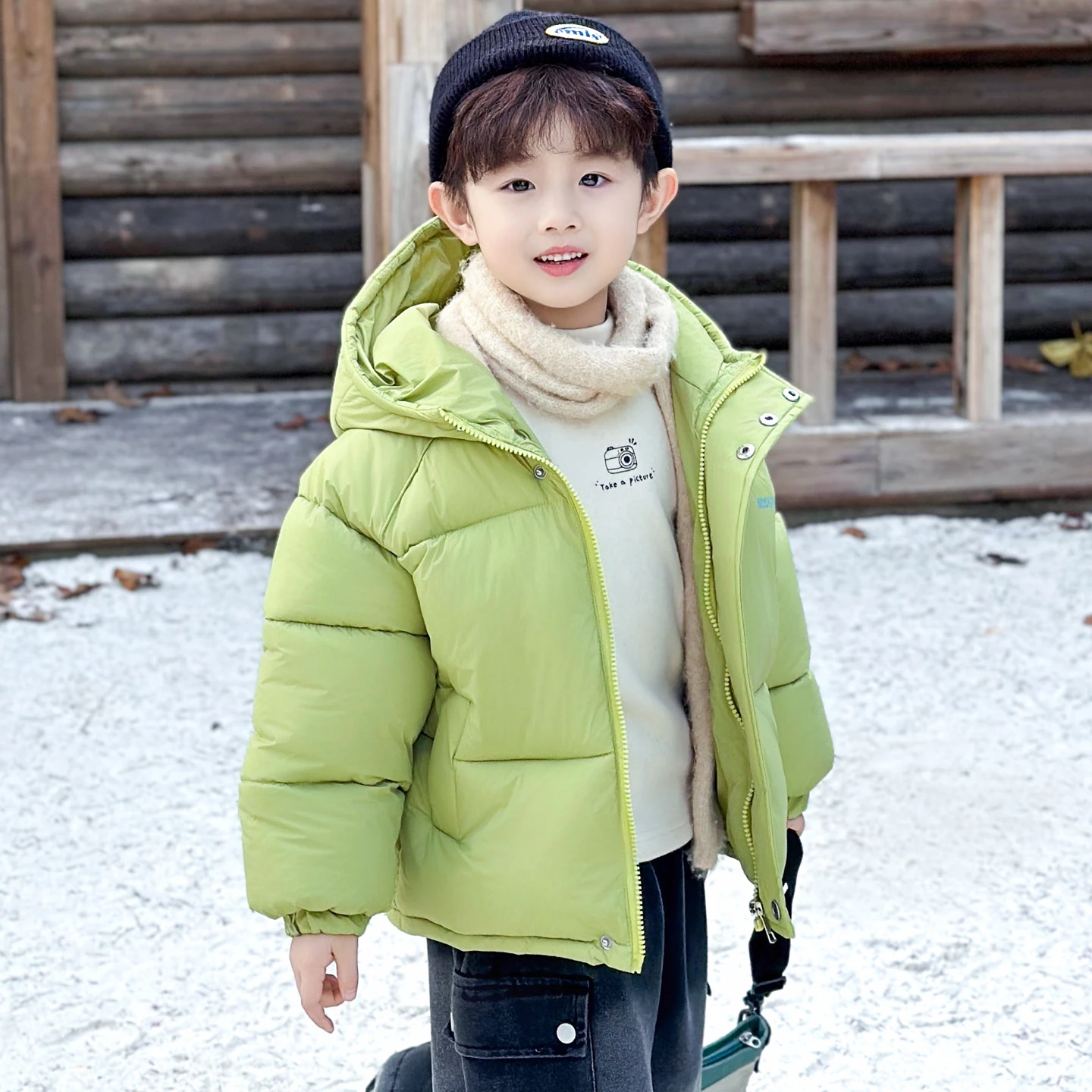 

Утепленная хлопковая куртка для мальчиков, зимняя одежда, пуховик, хлопковое пальто для малышей, осенне-зимнее хлопковое пальто на флисовой подкладке