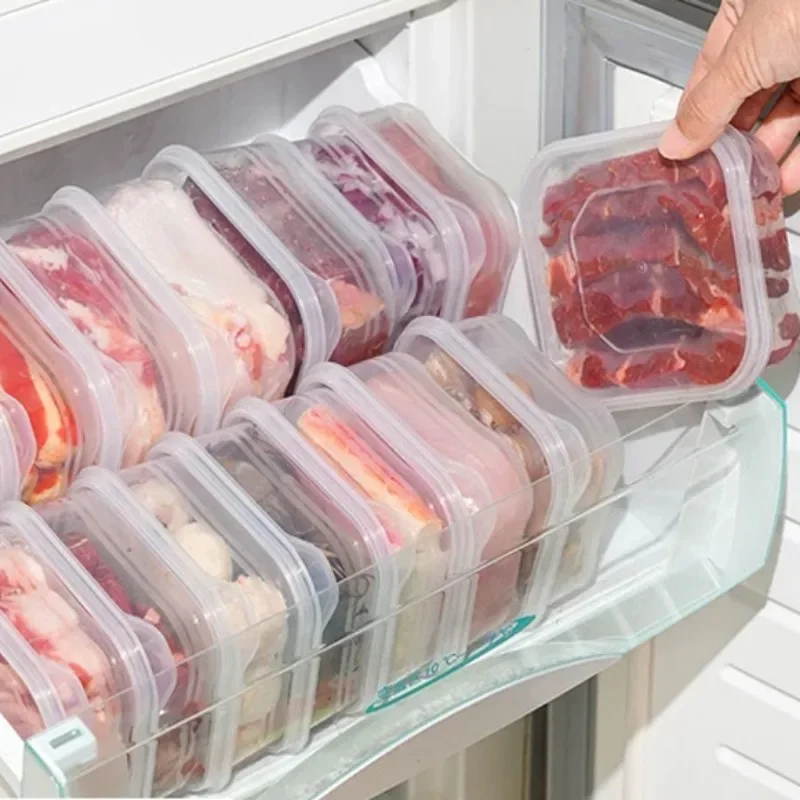 

Холодильник, коробка для замороженного мяса, коробка для хранения продуктов, прозрачный контейнер для хранения свежести мяса и овощей с крышкой