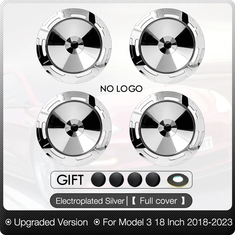 4 stuks wieldoppen voor Tesla Model 3/Y 18/19 inch Performance velgen, complete velgvervanging wieldoppen auto-accessoires 2018-2024