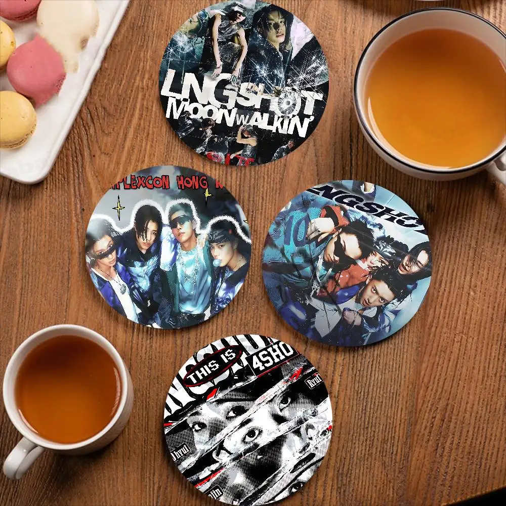 LNGSHOT Debut EP SHOT CALLERS Vintage Wooden Designs for Coffee & Tea, Washable Art Pieces for Cozy Home Cafe