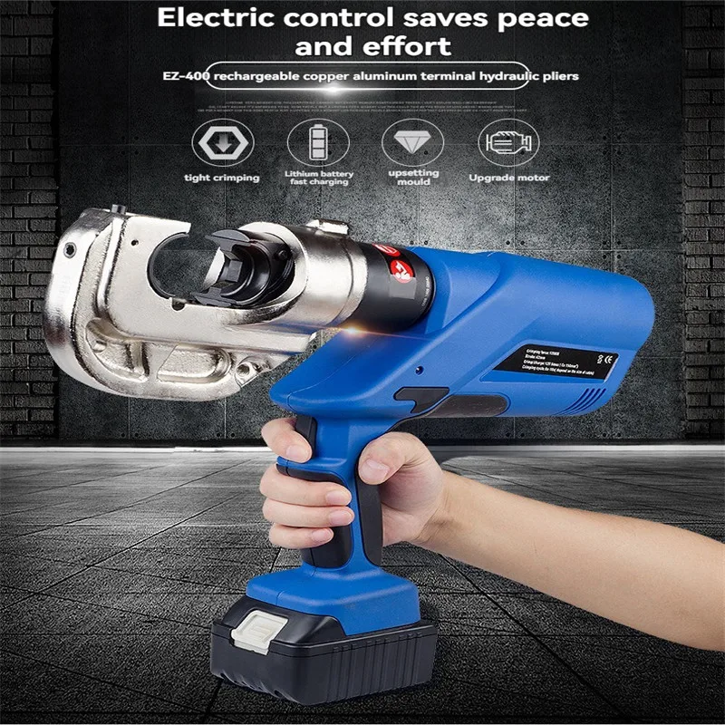 Terminal Crimping Machine EW-50X Electric LED Lighting Cold Wire Crimp Terminal Pre Insulated Tube Type Straight Crimping Pliers