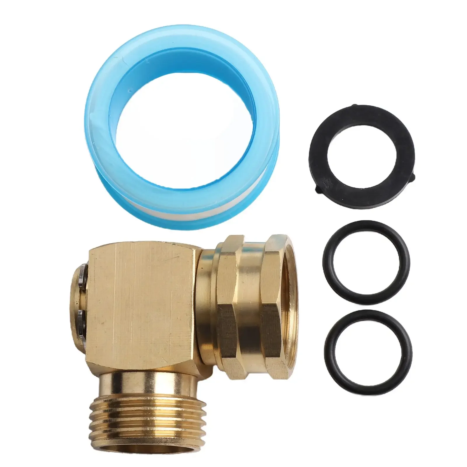 Garden Hose Elbow Connector 90 Degree Brass Hose Elbow 180 Swivel Pipe Fittings With Pressure Washers 3/4'' GHT