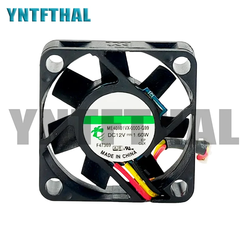 

New ME40101VX-0000-G99 DC12V 1.6W 3-wire 40x40x10mm Cooling Fan