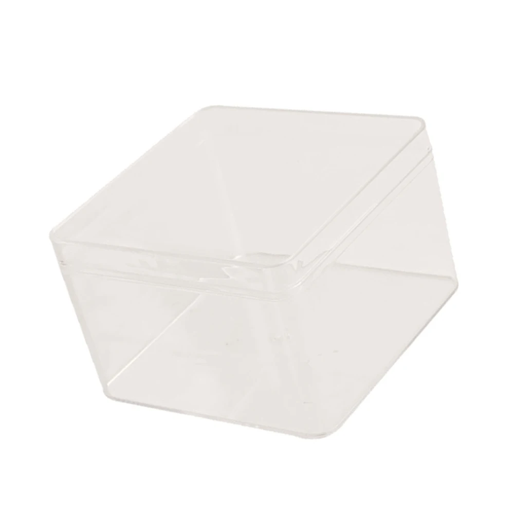 10PC/Set Clear Plastic Biscuit Box Candy Boxes Square Gift Bags Bakery Take Out Containers Cookie Chocolate Pouch Ice Cream Box