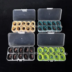 0.7/0.75/1mm Rubber Bands Gift Box Recommended 10pcs Outdoor Hunting Rubber Bands Powerful Slingshot Shooting Accessories