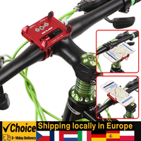 GUB Mountian Bike Phone Mount Universal Adjustable Bicycle Cell Phone GPS Mount Holder Bracket Cradle Clamp