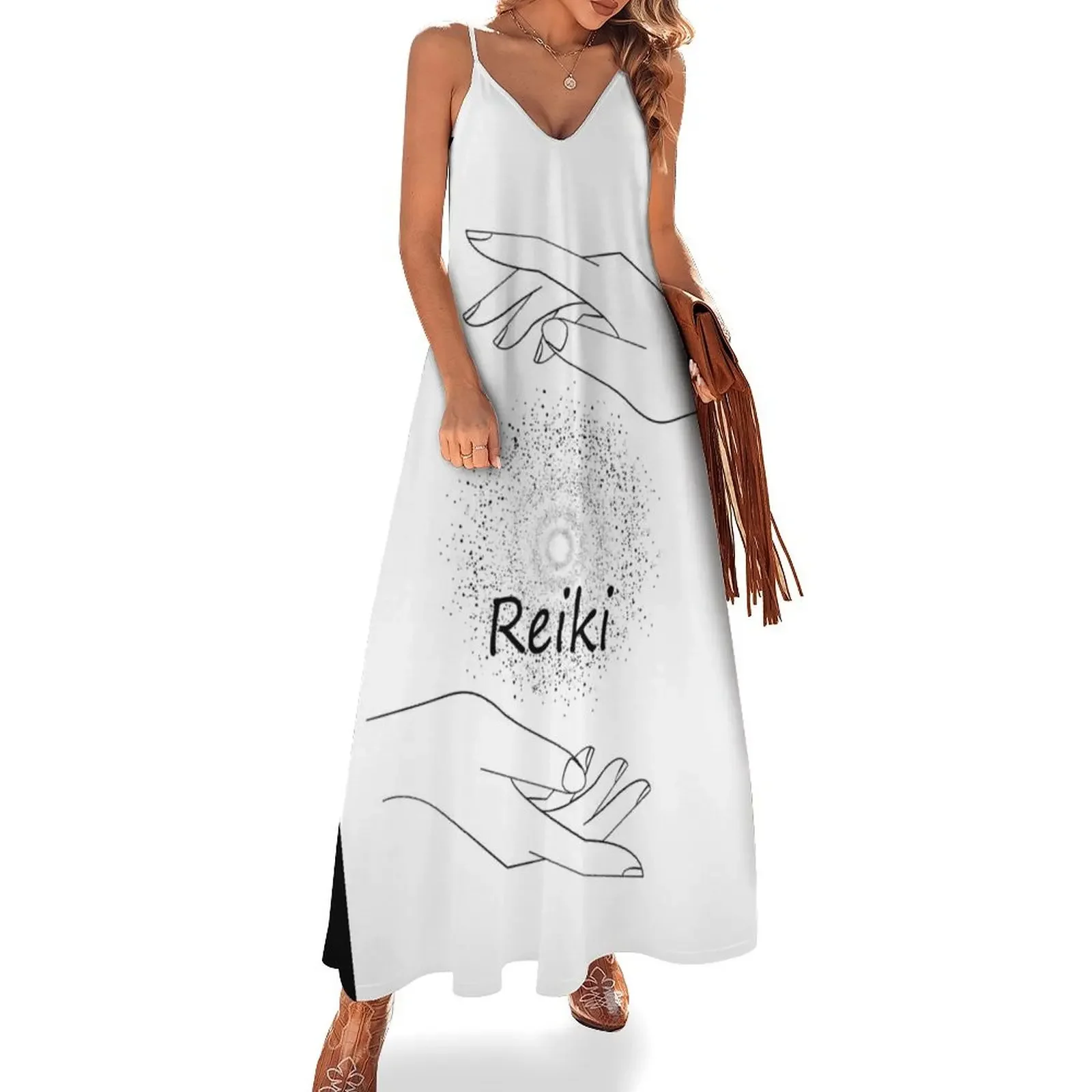 

Reiki Sleeveless Dress Aesthetic clothing Summer skirt elegant dresses for women