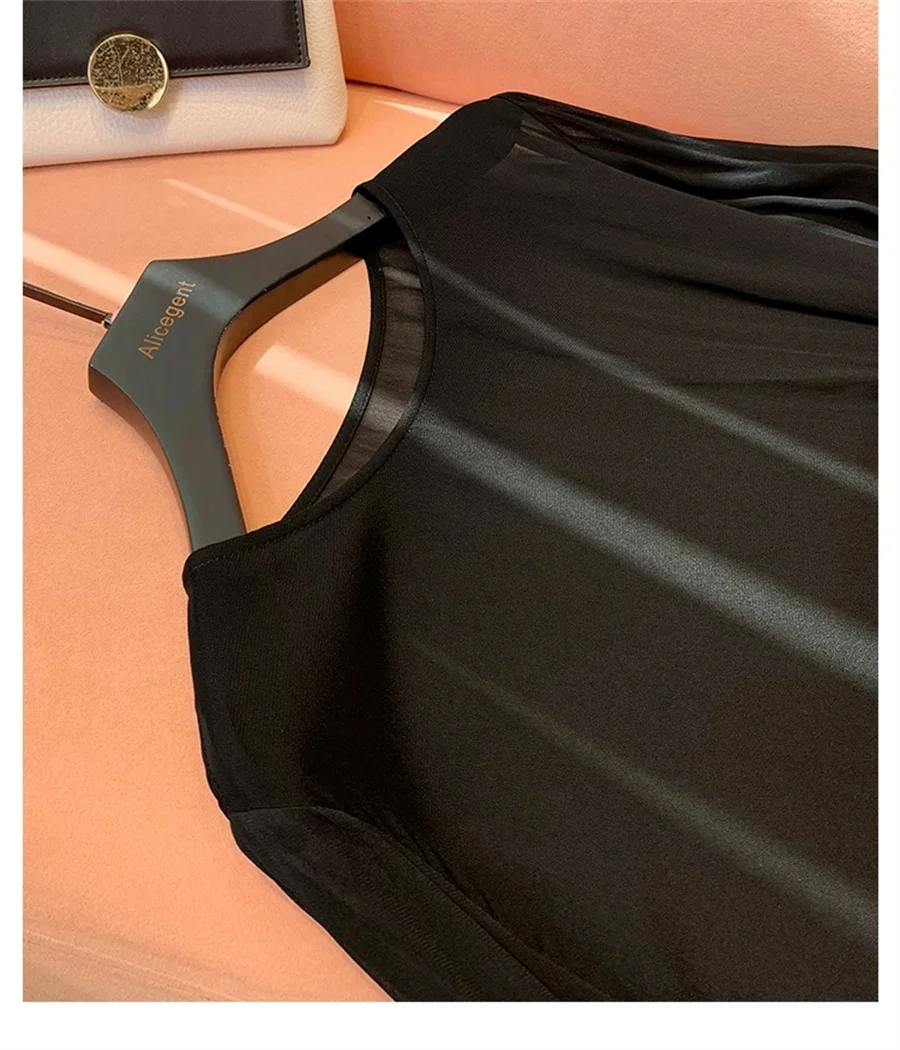 Camisa de chifón transparente de manga larga para mujer, blusas transparentes, ropa de mujer, camiseta de chifón de talla grande