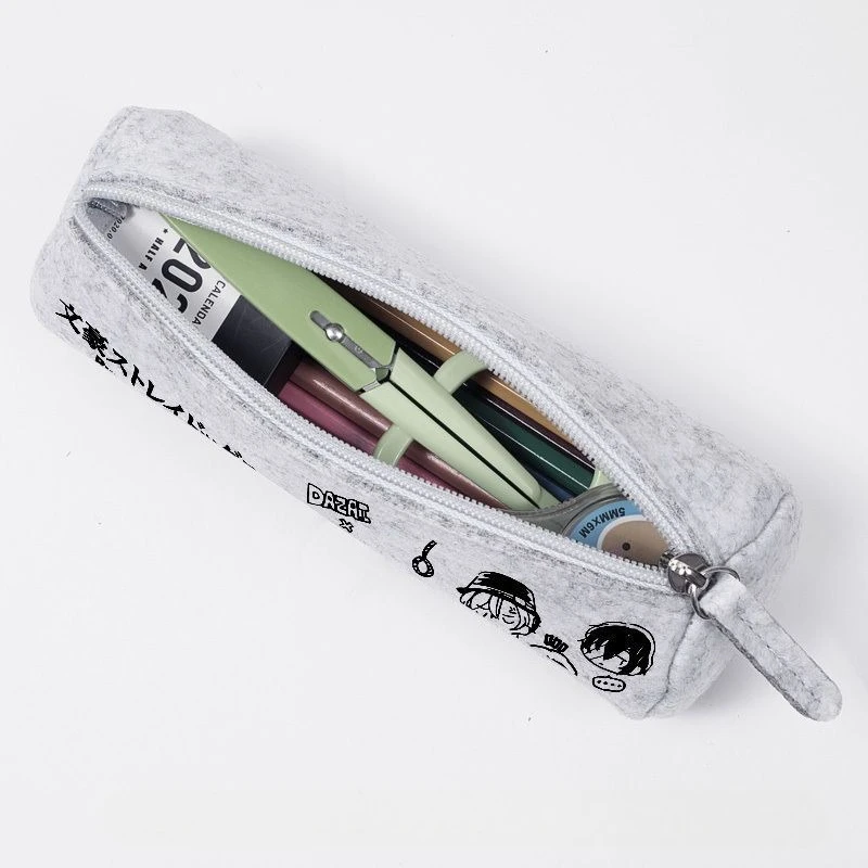 New Bungo Stray Dogs dazai osamu Nakahara Chuuya Nakajima Atsushi Cartoon Pencil Case Creative Anime Peripheral Stationery Box view 3