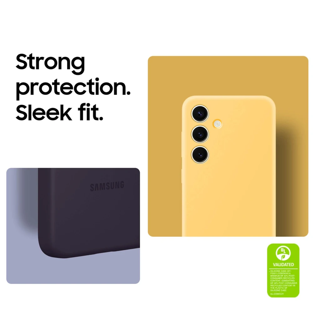 Samsung genuine Galaxy S24 Plus Silicone Case for Samsung Galaxy S24 S24Plus S24+ Soft Back Shockproof Cover Silicone Cover