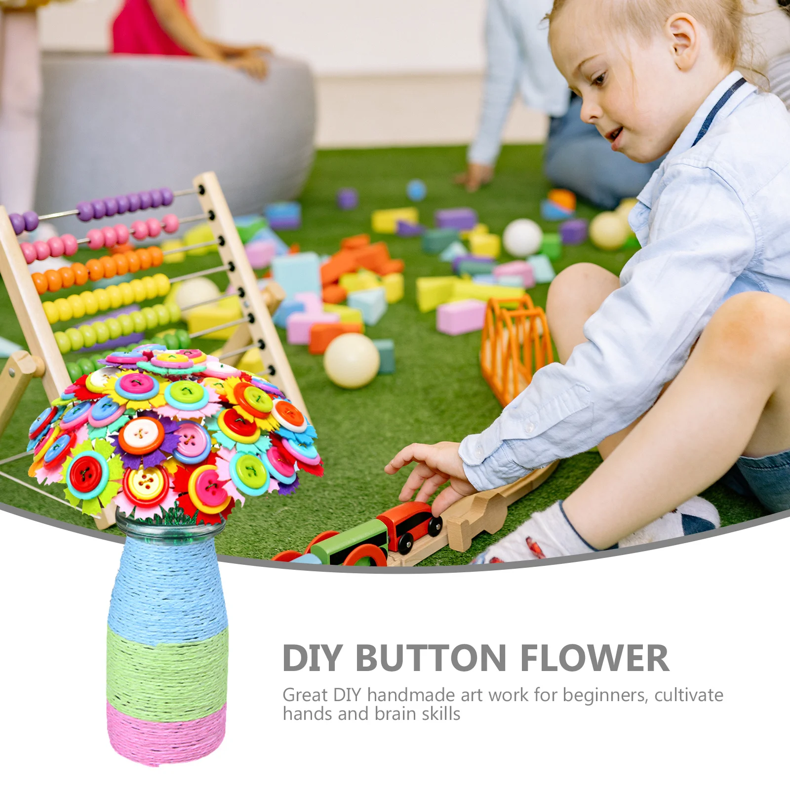 Kits d'artisanat de fleurs pour enfants, 2 ensembles, fournitures de fête, cadeaux d'anniversaire, cultiver les mains, compétences cérébrales, Design attrayant