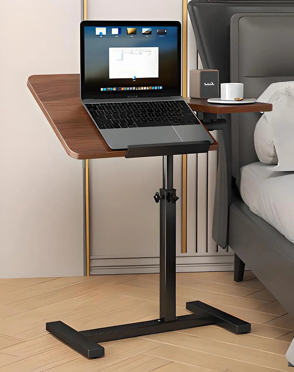 

Furniture Mobile Bedside Table Sofa Side Table Bed Desk Folding Elevating Living Room Sofa Corner Office Small Tea Coffee Tables