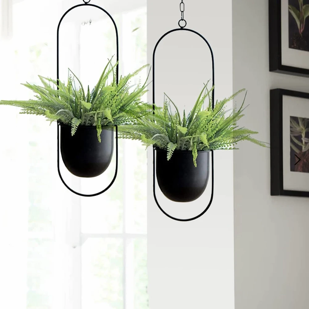 2 Pack Hanging Planters for Indoor & Outdoor Plant with 6 inch Pot Hanging Plant Holder, Plant Hanger