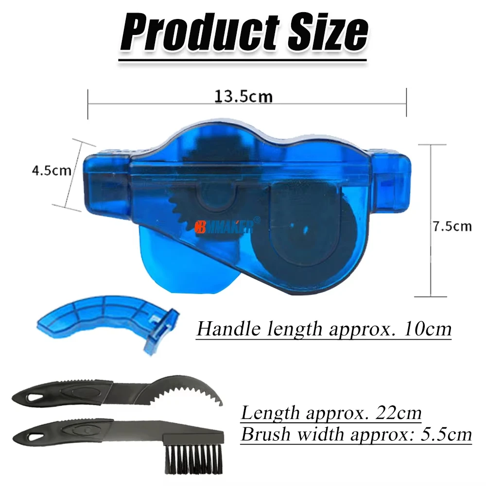 Chain Cleaner Cleaning Bicycle 3D Chain Brush Wash Tool Set Bike Protection Oil Bike Chain for Mountain Cycling Bike Accessories