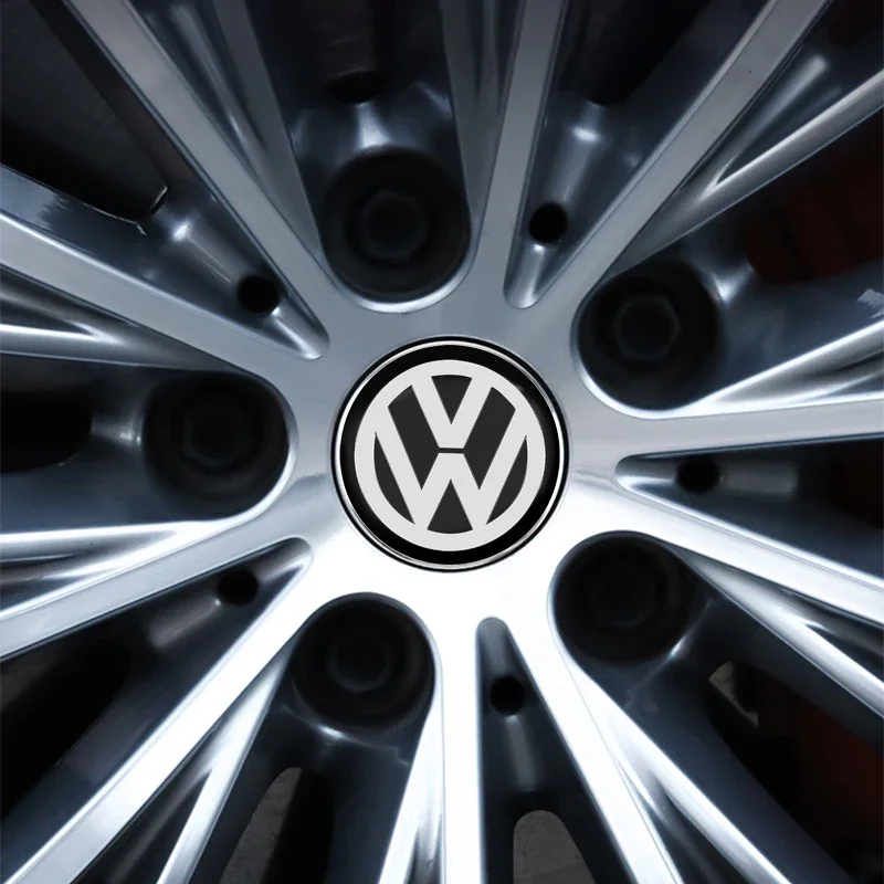 4PCS 56/60mm Wheel Center Cap Logo Hub Cover Badge Emblem For Volkswagen Polo Passat B5 B6 B7 T4 T5 Golf 4 5 6 Tiguan Jetta Gol