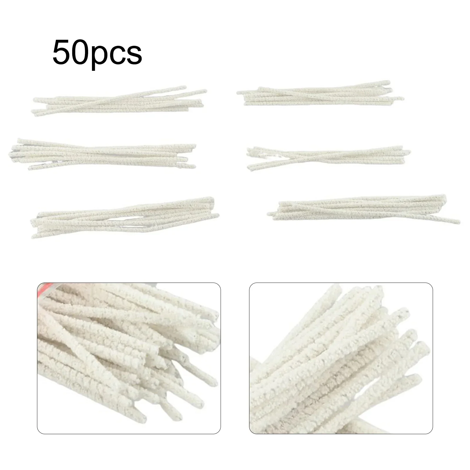 Saxophone Mouthpiece Cleaning Swabs 50PCS Soft Cleaner for Full Sax Clarinet Made of Cotton Absorbs Oil and Water