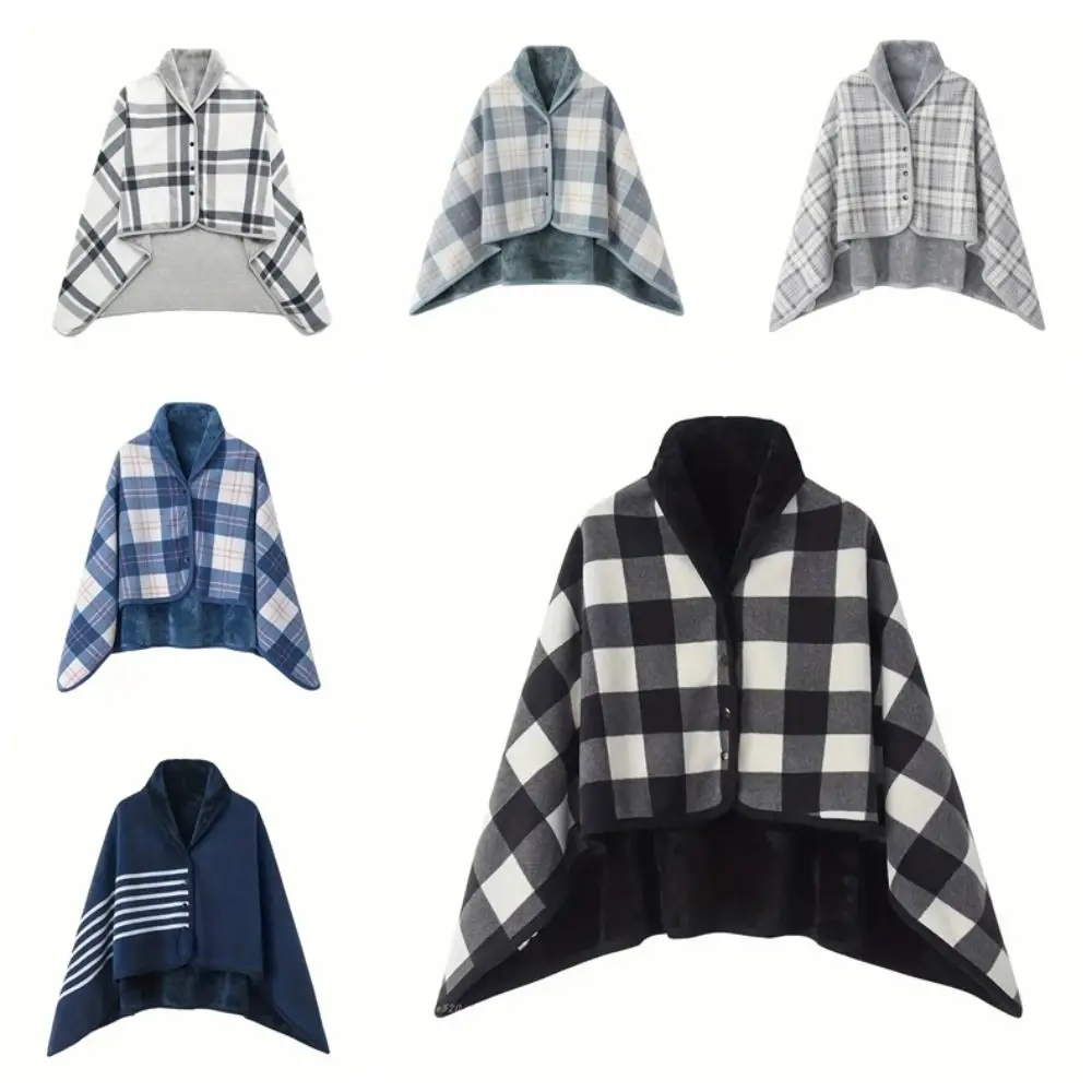 140*100 سنتيمتر لينة رشاقته الفانيلا بطانية شال دافئ شريط دافئ شال كيب عباءة يمكن ارتداؤها وشاح النساء مكتب #6