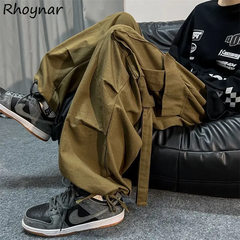 Cargo Pants Women Loose Vintage Pure Personality Boyfriend Harajuku American Style High Street Mopping Vibe Autumn Trousers OOTD