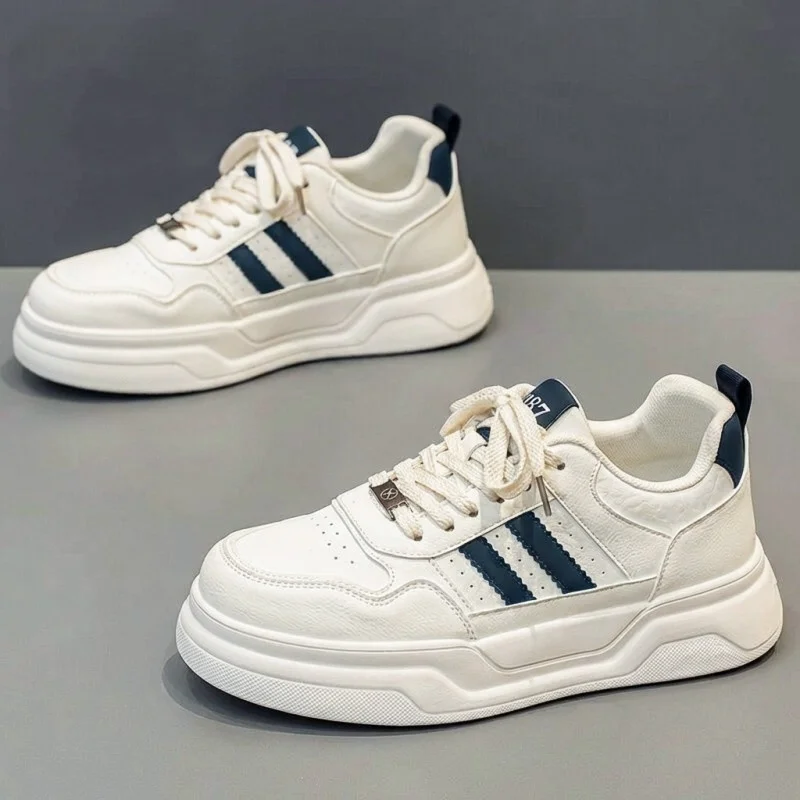

Men's Casual Shoes 2026 Spring New Style Waterproof Leather Skate Shoes Youth Trendy Brand Versatile Sporty Flat Footwear