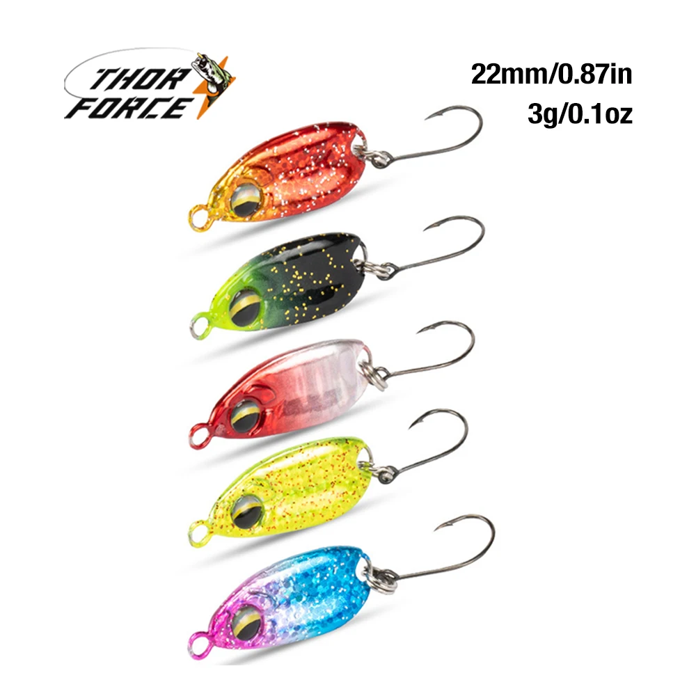 THORFORCE Metal Spoon Fishing Lure 3G 5G Wobbler Casting Jigging Swim Bait Artificial Lure Trout Truite Spoons Fishing Tackle