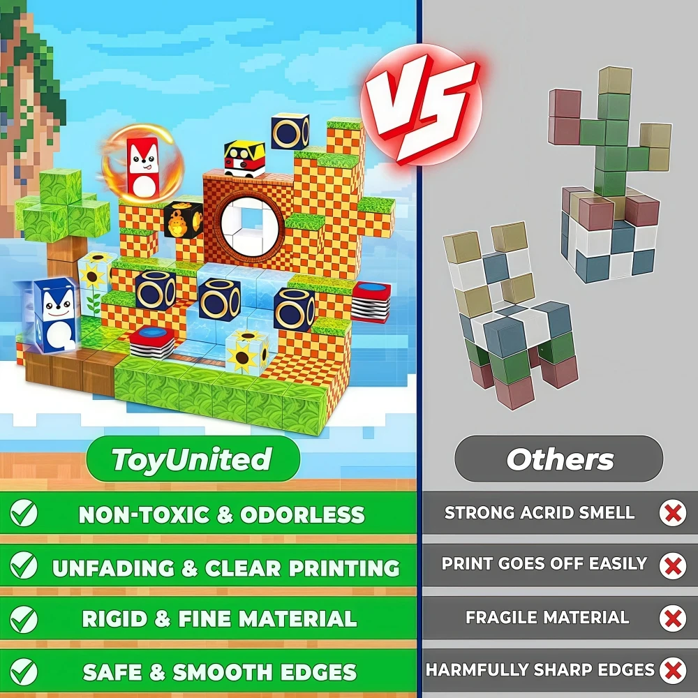 الجذعية التعليمية 100 قطعة اللبنات المغناطيسية الاستكشاف الإبداعي ثلاثية الأبعاد سطح المكتب لتقوم بها بنفسك هدية الاطفال شارع المشهد المعماري مجموعة