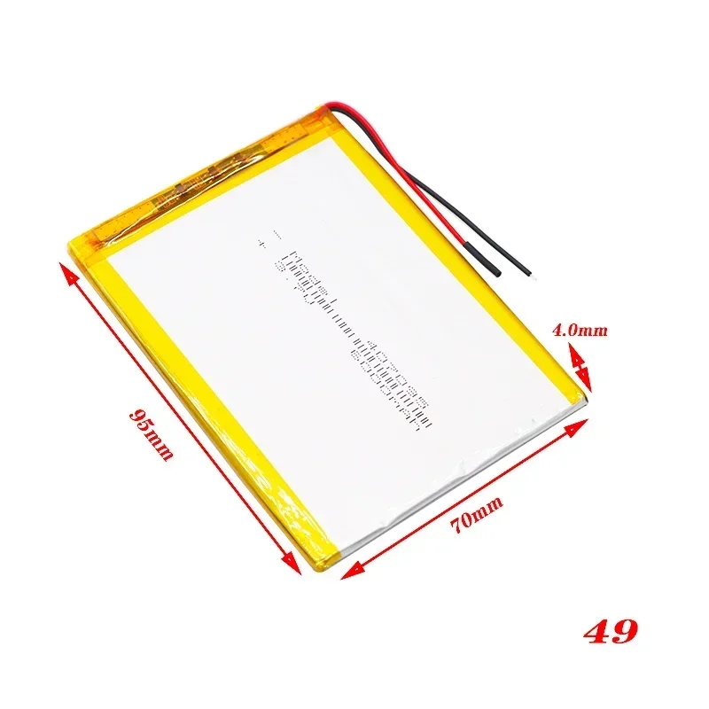 3.7V 6000mah (polymer Lithium Ion Battery) Li-ion Battery For Tablet Pc 7 Inch MP3 MP4 [407095] Replace [357095] High Capacity