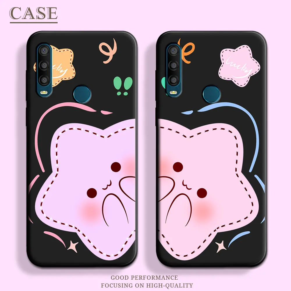 For Alcatel 1SE 2020 Case Butterfly Soft Silicone Couple Stars TPU Flower Phone Case For Alcatel 1S 2019 /1S 2020 New Back Cover