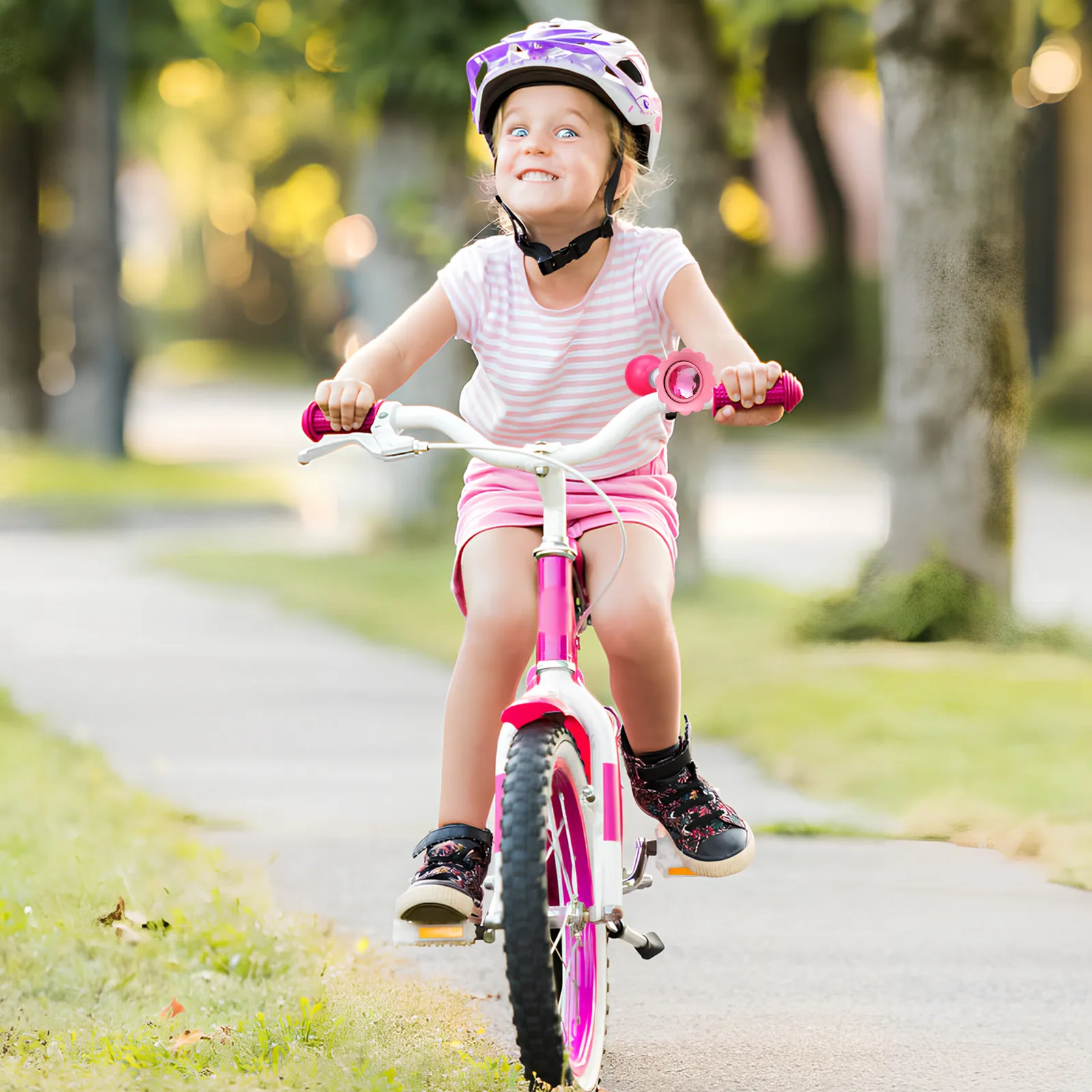 

Bicycle Horn for with Cute Cartoon Design Loud Clear Sound Safety Warning for Bike Scooter Handlebar Easy Installation