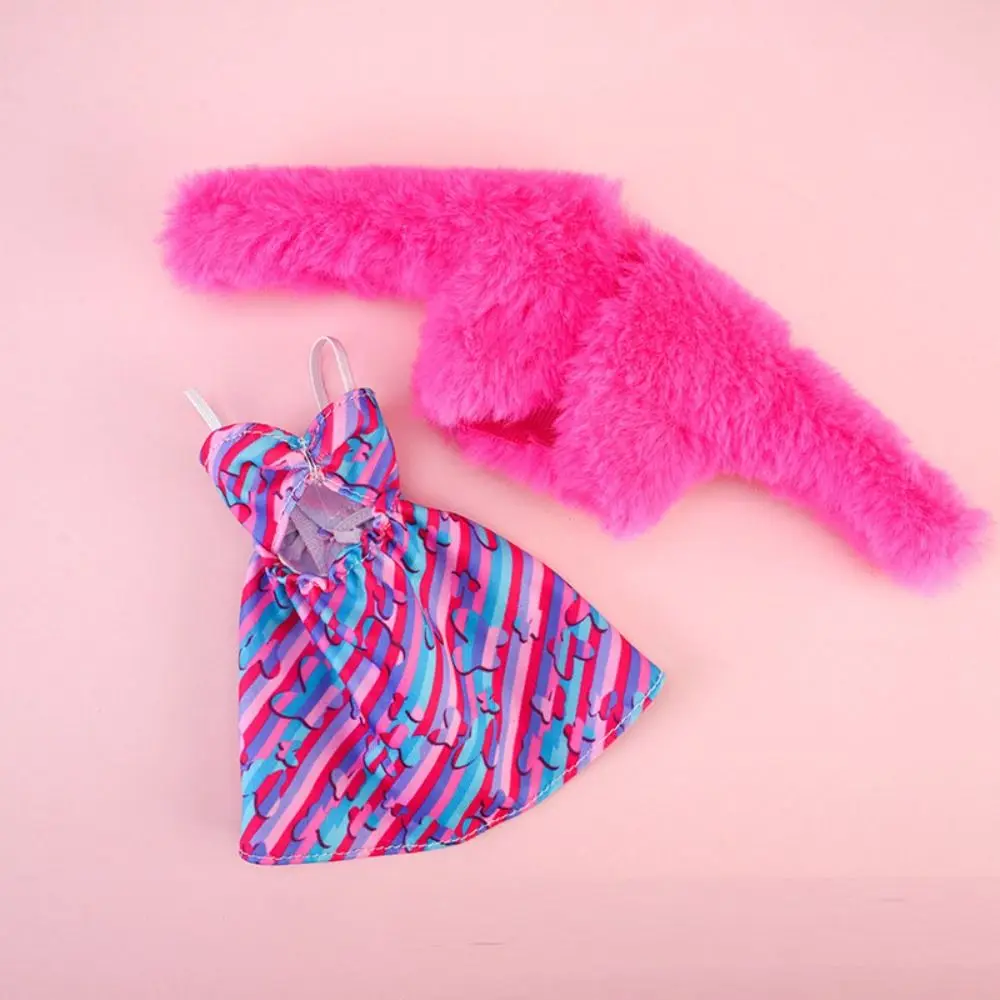 하이 엔드 원피스 업 캔 원피스 업 인형 의류, 패션 인형 의류, 티셔츠 스커트 세트, 최고의 어린이 선물, DIY 장난감, 16 ~ 17cm