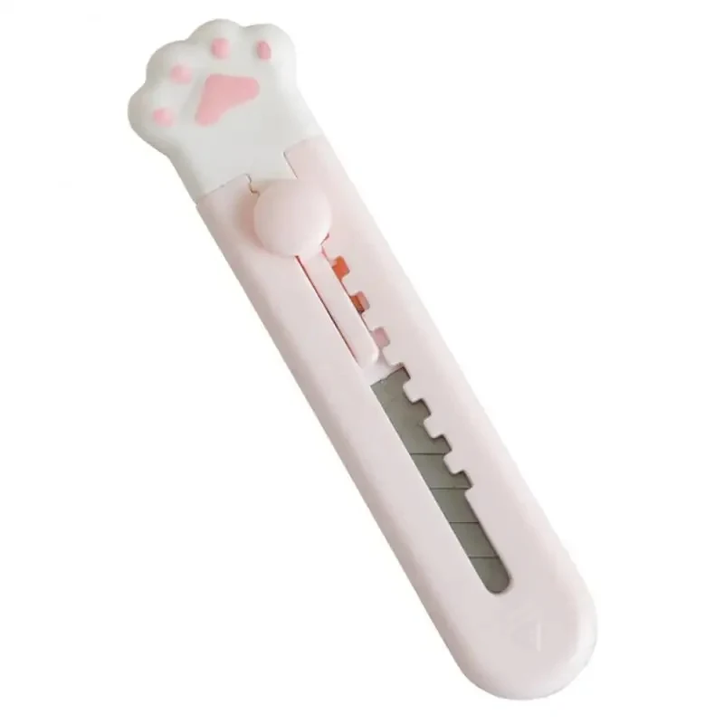 INS Cute Cat Paw Utility Knife Mini Portable Paper Cutter Letter Envelope Opener Express Box Knife Box Cutter Knife Unbox Tools
