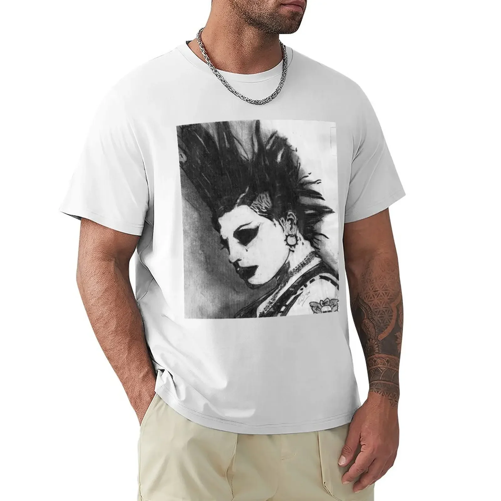 Brody Dalle pencil art print T-Shirt plus sizes anime figures basketball graphic tees Blouse outfits for men