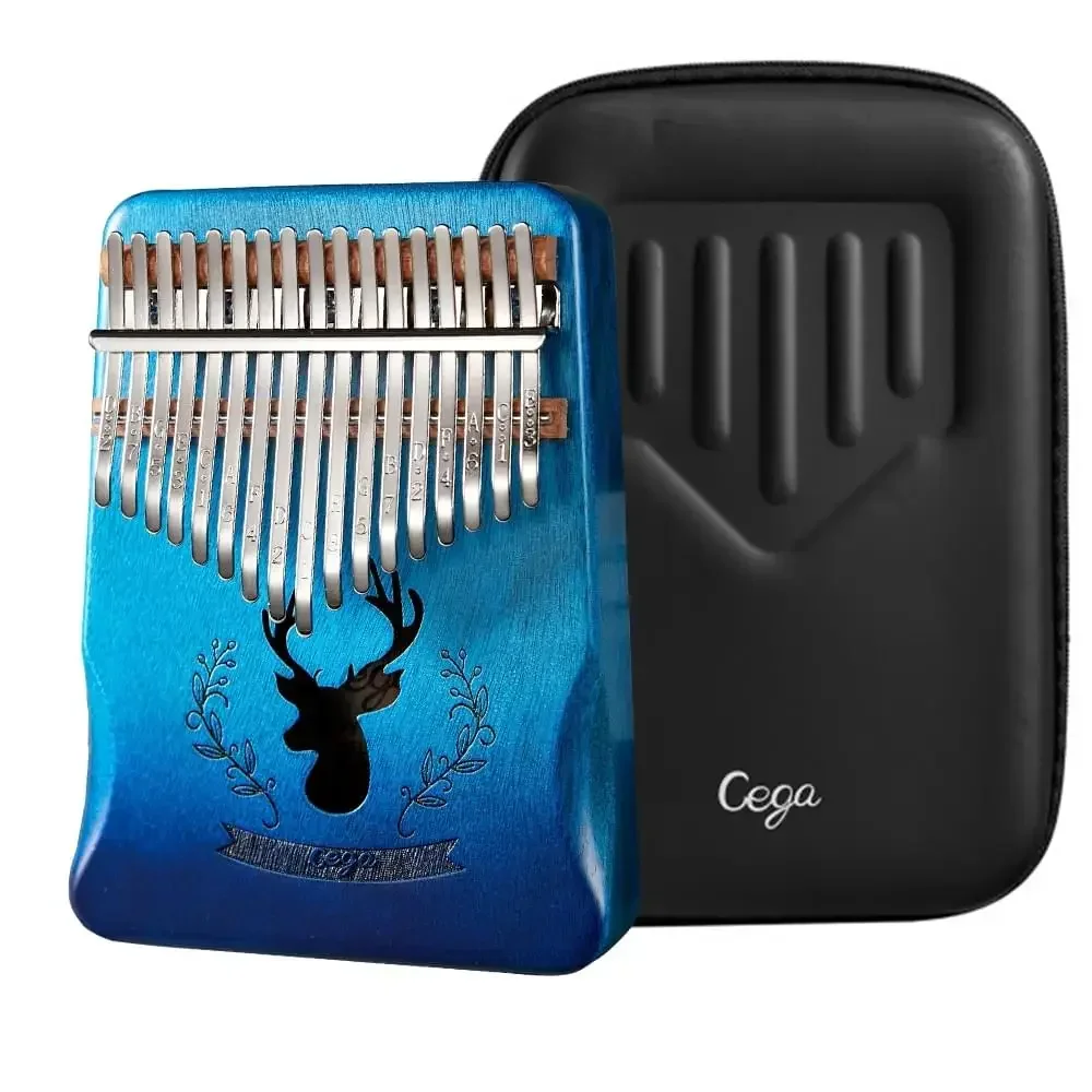 

cega orignal 17 keys kalimba mbira Thumb Piano Mahogany Body china Musical Instrument