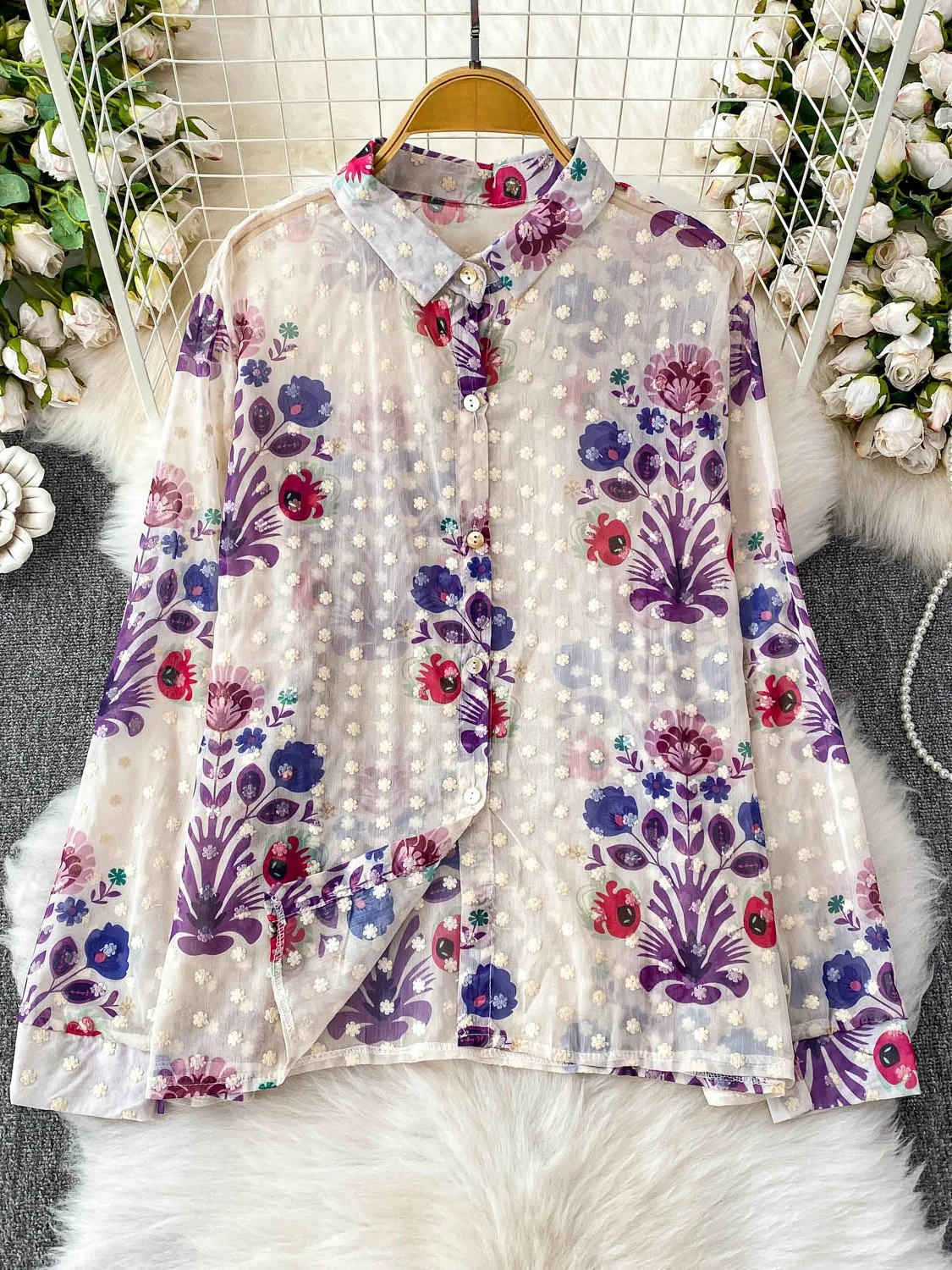 

Милый двухцветный длинный воротник све с цветочным принтом, солнцезащитный женский воротник, новинка 2025 года, без рукавов, с 3D цветами, антивозрастной Jaet