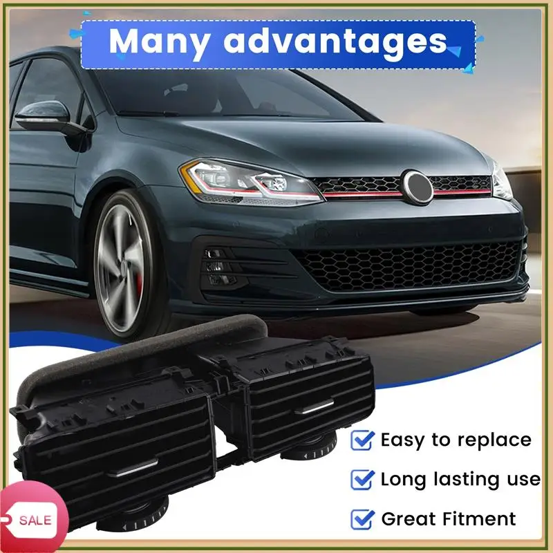 

Car Front Dashboard Central Air Conditioner Outlet A/C Vents For VW Golf 7 7.5 MK7 MK7.5 2013-2019-A41P