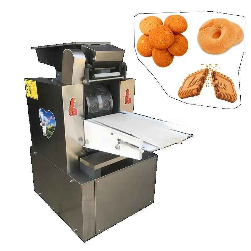 2026-Hot Selling Small Scale Automatic Cookie Roller Maker Machine Biscuit Form Machine Home Use Food Shops Motor Bearing