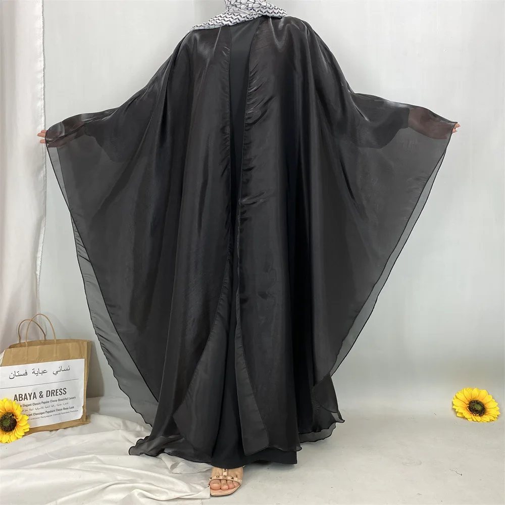 หรูหราดูไบ Abaya ตุรกี Kaftan ชุดสตรีมุสลิม Eid อิสลามเสื้อผ้าอาหรับ Robe Kimono Jalabiya Kebaya Caftan Marocain Femme