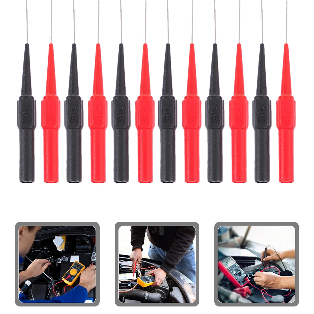 

6 set Multimeter Test Probes Stainless Wire Probe For Automotive Circuit Testing Back Probe Kit