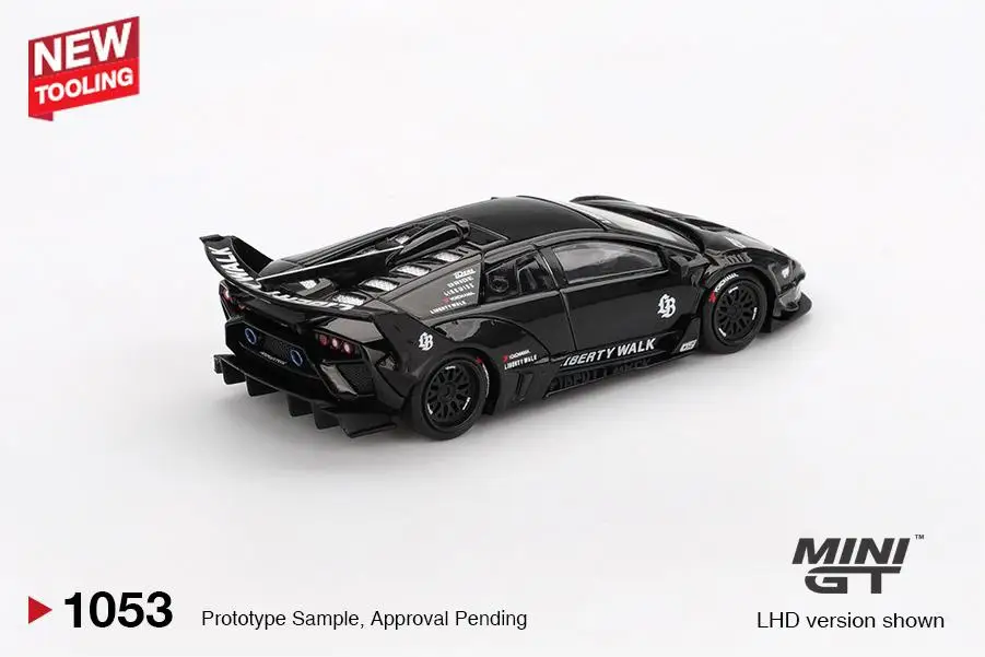 รถโมเดลโลหะผสม MINIGT 1/64 Lamborghini LB-Silhouette MGT01053-CH ของเล่นเด็ก ของขวัญคริสต์มาสสำหรับเด็กผู้ชาย