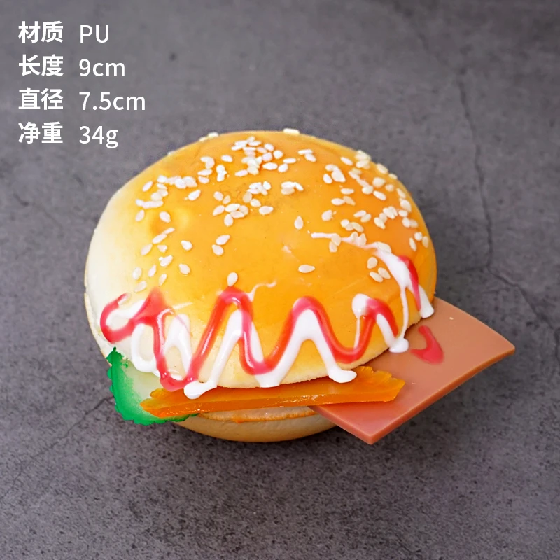 PVC Simulatie Voedsel Speelgoed Baby Speelhuis Hamburger Hotdog Frietjes Keukenset Model Rekwisieten Decoratie Knutselwerk