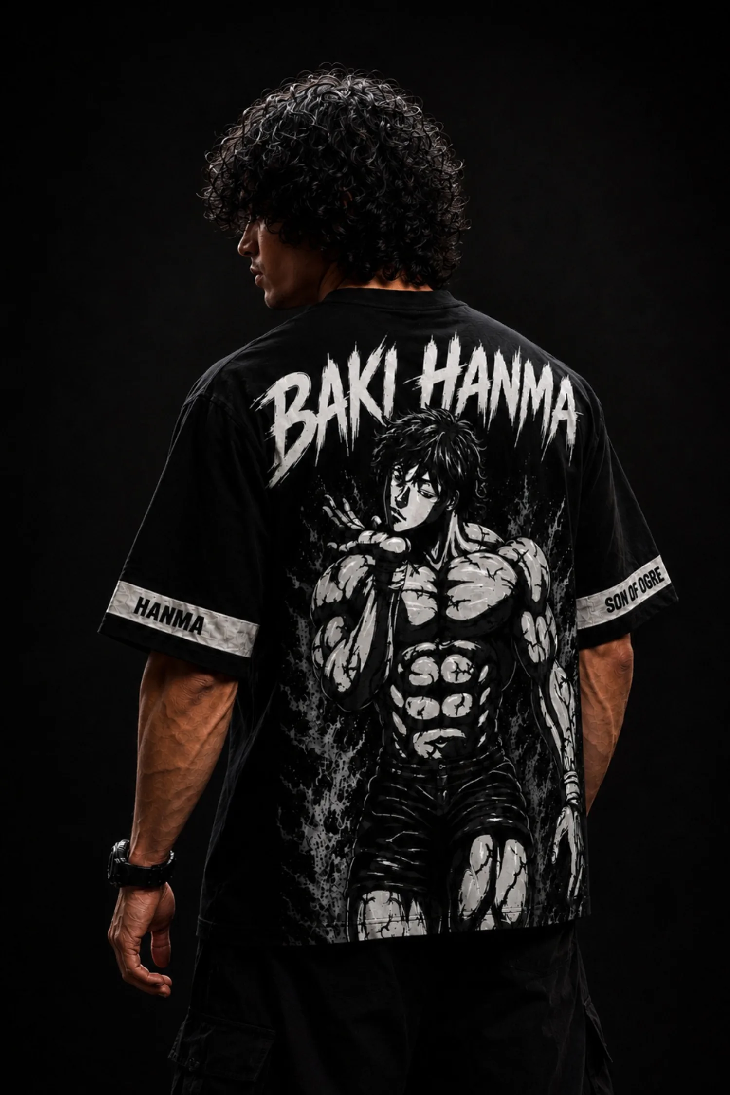 Blade Teeth Fan Ma Printed T-shirt for Men and Women Loose Oversize Large Fighting Anime Peripheral Quick drying Trendy Top