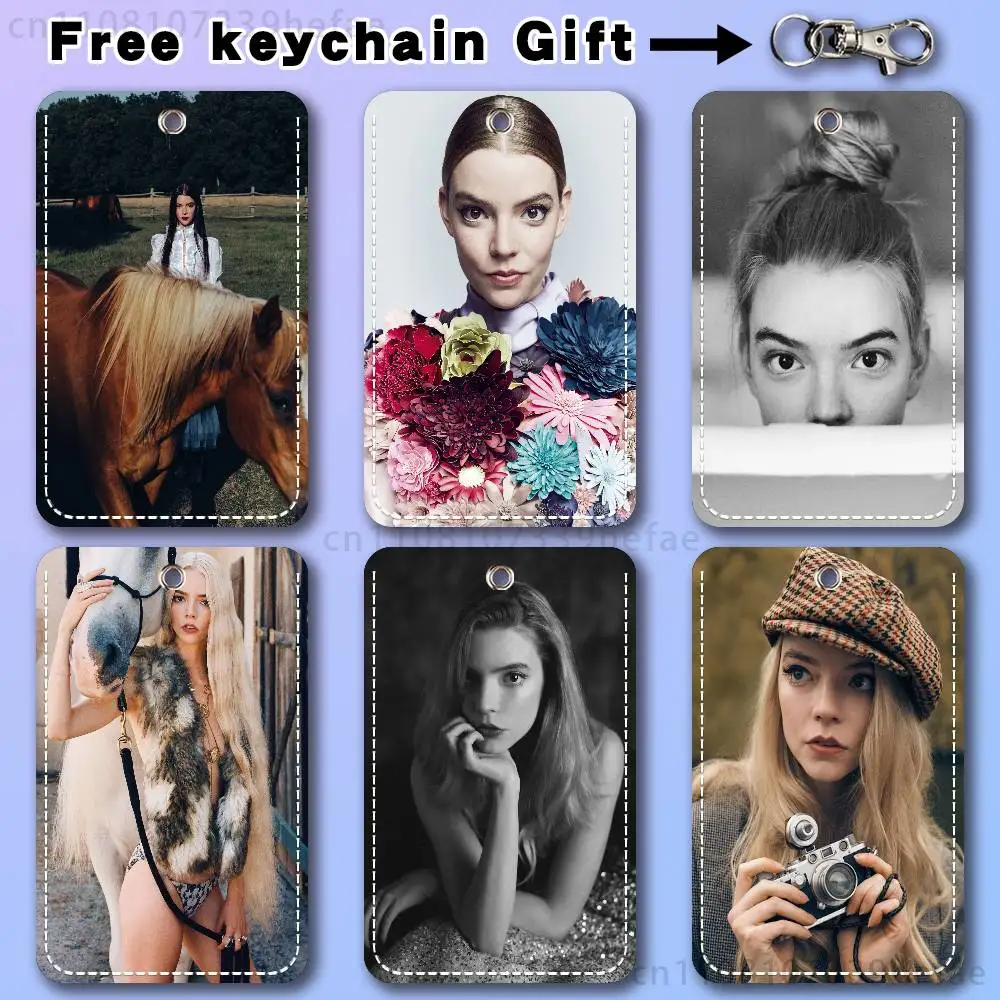 Anya Taylor J-Joys Porta Tarjetas para Banco, Trabajo, Estudiante, Autobús, Llavero